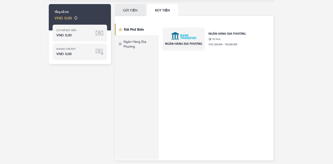 Hướng dẫn rút tiền M88